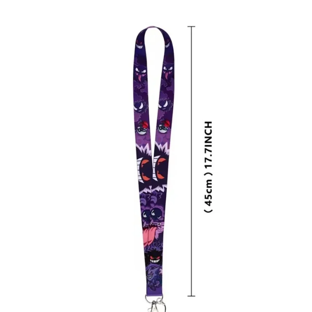 Gengar Pokémon Lanyard ID Badge Holder Purple
